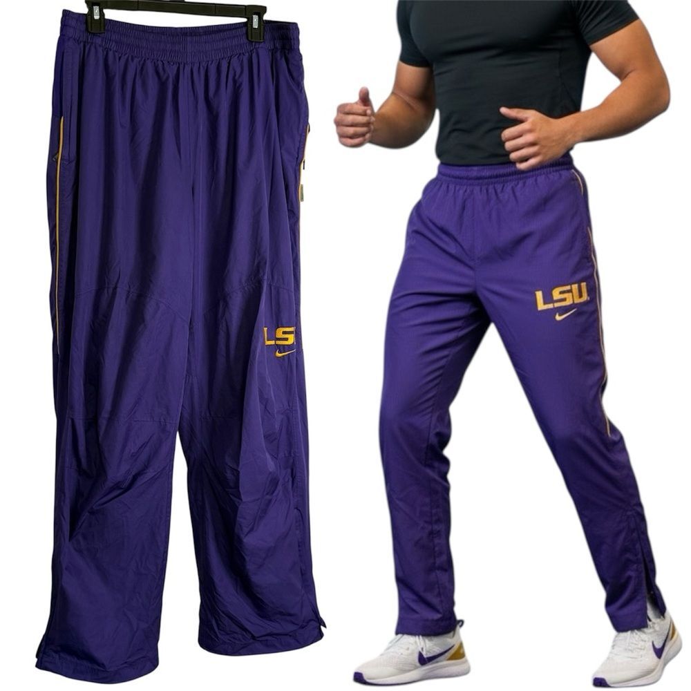 Vintage LSU Louisiana Tigers Y2K Nike team Storm Windbreaker Track Pants XL